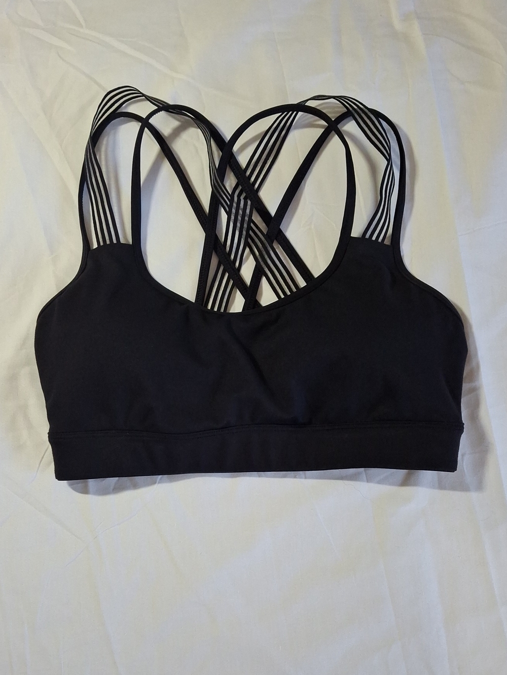 Victoria's Secret Black Strappy Crisscross Sports Bra